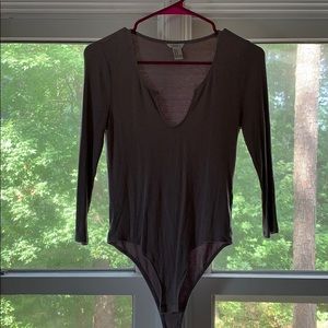 Gray bodysuit